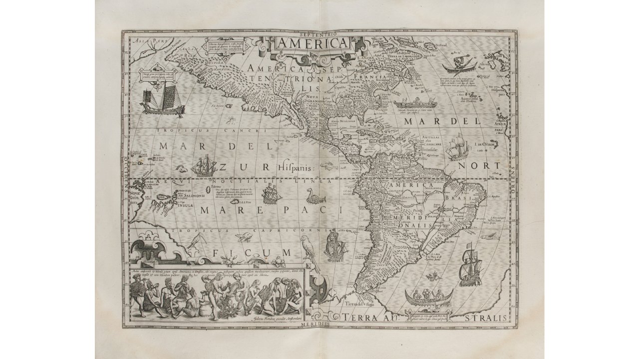 America, Atlante di Mercator e Hodius